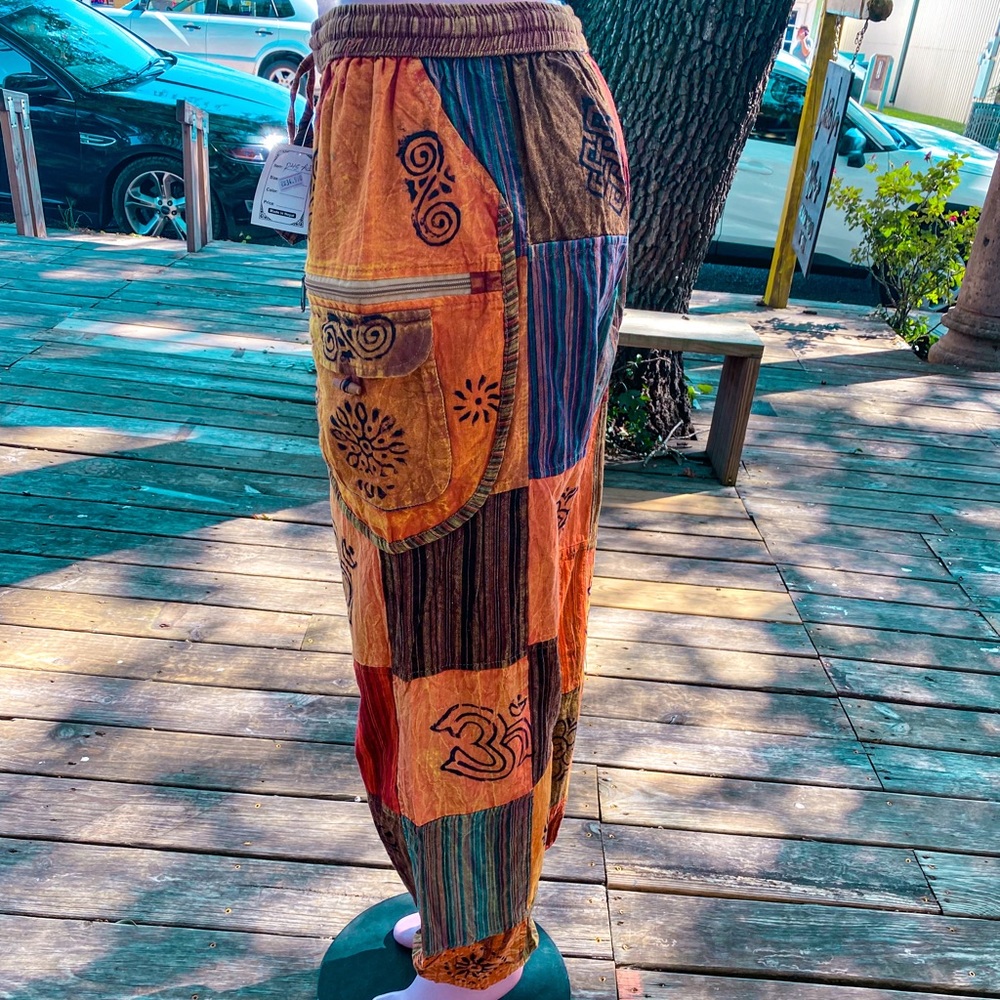 Beautiful boho harem patchwork pants - Picture 3 of 4